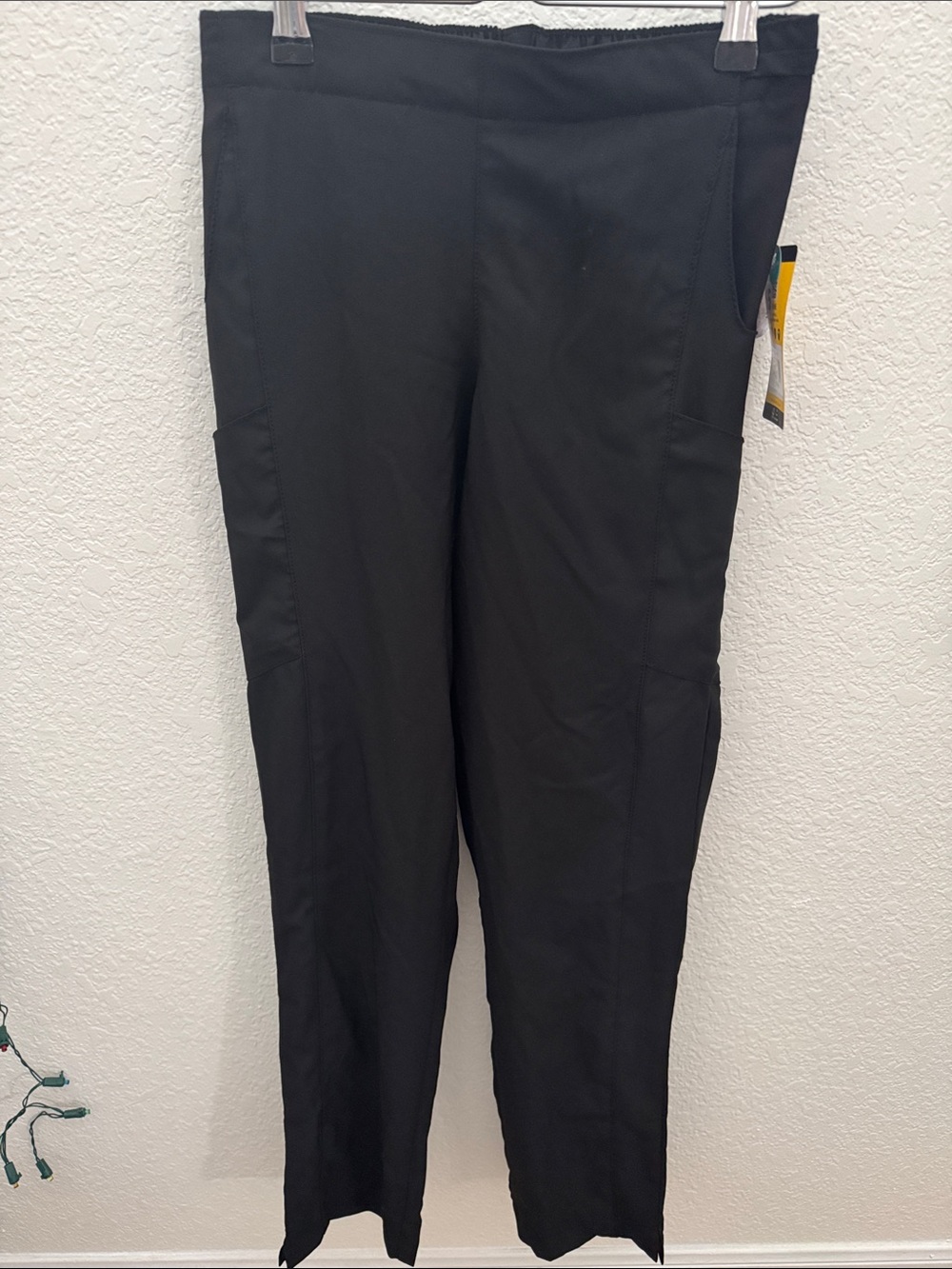 WonderWink Black Scrub Pants Women XS Modern Fit Cargo Medical Uniform